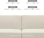 mopio 76.4" Futon Sofa Bed, Sleeper Sofa, Mid Century Modern Futon Couch - Image 8