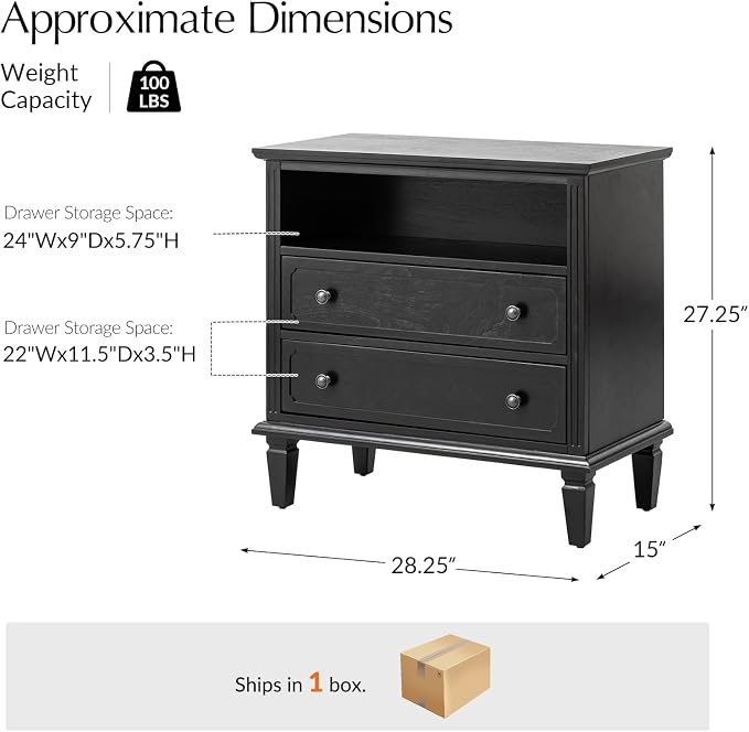 HULALA HOME Farmhouse End Table - Image 2