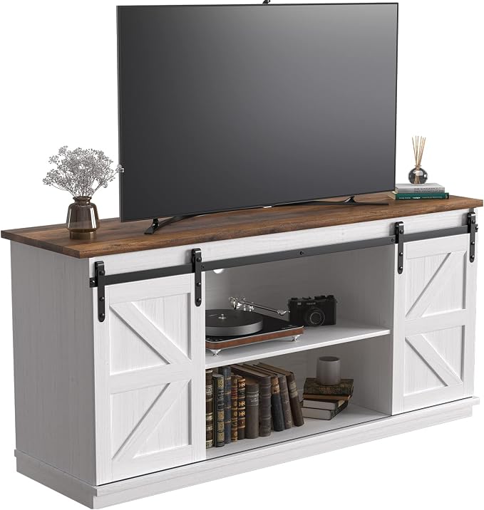 JUMMICO TV Stand for 65 Inch TV, Entertainment Center - Image 9
