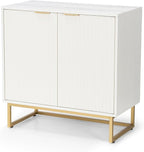 EYYTHUNG Fluted Cabinet with Storage, Sideboard Buffet Cabinet with Adjustable by EYYTHUNG