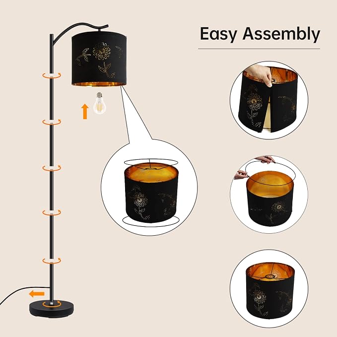 BoostArea Flower Shade Floor Lamp - Image 7