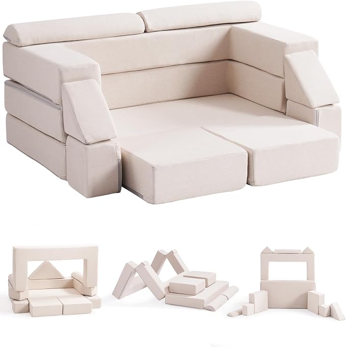 ROBUD Kids Couch, DIY-Style & Washable Toddler Sofa - Image 4