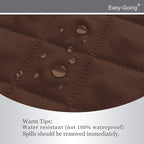 Easy-Going Reversible Couch Cover, Recliner 22 in, Coffee/Ivory | Machine - Image 4