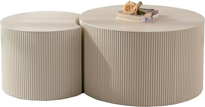 47.25'' Round Modern Coffee Table Set of 2 - Image 7