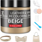 Leather Recoloring Balm, 8.5oz Leather Color Restorer, Leather Couch Scratch by SHADAIWUYU