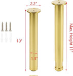 4 Pcs Gold Adjustable Sofa Legs Metal Modern Furniture Legs - Image 2