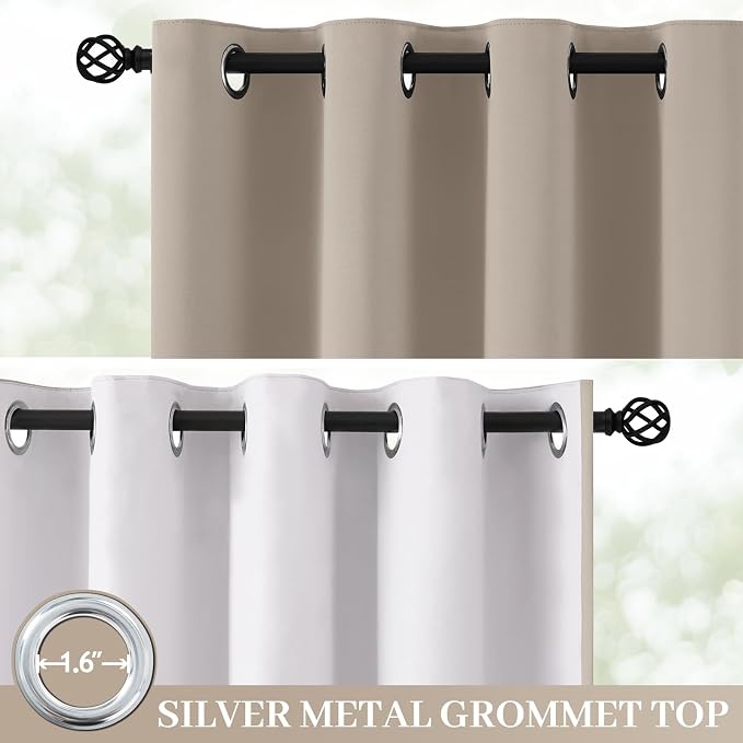 Yakamok Natural Blackout Curtains 84 Inches Long - Image 2