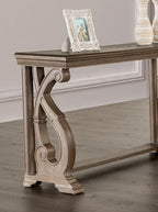 GOWE Traditional Style Sofa Table Solid Wood Structure Curved Scroll Legs - Image 4
