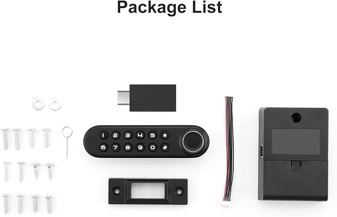 Fingerprint Cabinet Lock, Smart Biometric Password Lock - Image 8