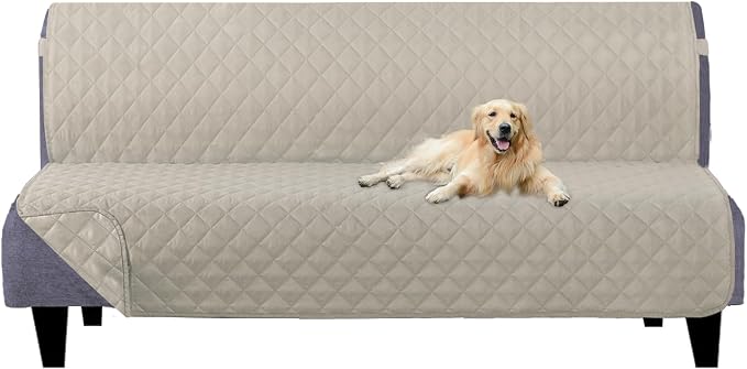U-NICE HOME Futon Sofa Covers 68''Armless Couch Cover, Pet Friendly, Elastic by U-NICEHOME