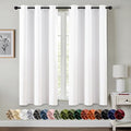 MIULEE Blackout Curtains for Bedroom 2 Panels 29 x 40 Inch Long Pure White | by MIULEE