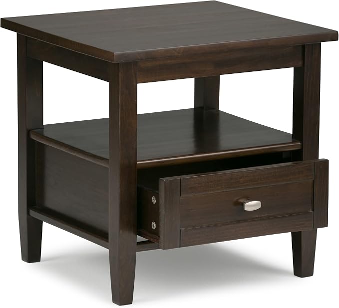 SIMPLIHOME Warm Shaker Solid Wood Transitional-Style 36-inch Wide Coffee Table - Image 7
