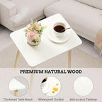 FORAOFUR White End Tables Set of 2, Small Side Tables Accent Tables Living Room - Image 4