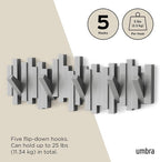 Umbra Sticks Wall-Mounted Coat Rack Rail Hook - Image 5