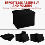 LINMAGCO Small Storage Ottoman Stool Foot Rest Stool Under Desk Stool Short - Image 6