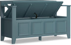 SIMPLIHOME Amherst Entryway Storage Bench - Image 4