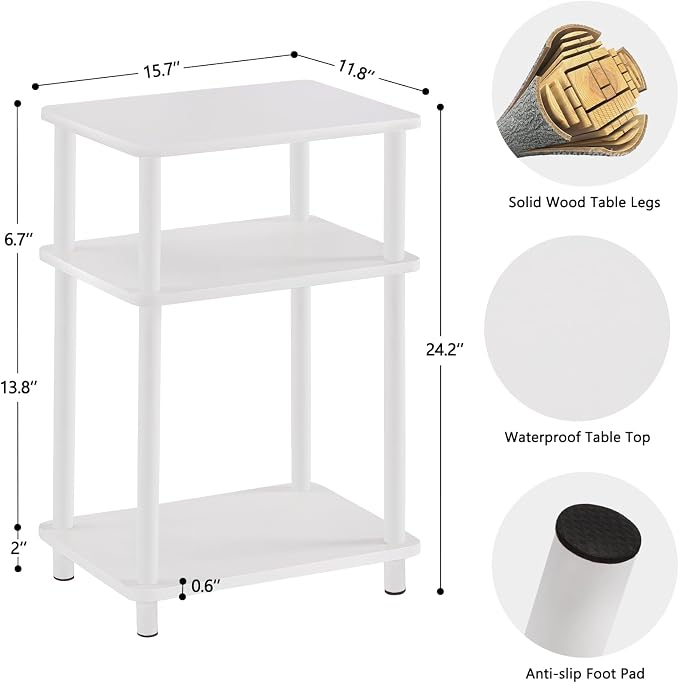 Apicizon 3 Tier End Table, Side Table - Image 2