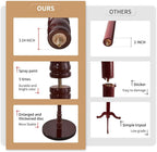 ZOZOE Wooden Classic Coat Rack Stand, Solid Wood Coat Rack Freestanding - Image 3