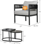Grand patio 4-Piece Outdoor Conversation Set - Image 6