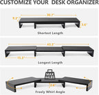 TAVR Dual Monitor Stand Riser Office Desktop Organizer Stand - Image 3