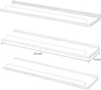 RYOFOBETTO 22 inches Long Floating Shelves, Bathroom Decor Shelves Over Toilet - Image 3