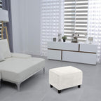Ottoman Cover, Stretch Rectangle Velvet Ottoman Slipcovers of Foot Stool - Image 2