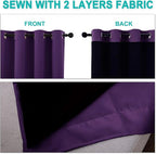 NICETOWN 100% Blackout Short Curtains - Image 5