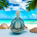 VVGIFTS Sea Turtle Meditation Yoga Decor, Garden Figurine Sea Turtle Meditating - Image 2