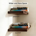 31.5in Floating Shelves for Wall, Wall Mounted Shelves for Decor Storage Set of - Image 4
