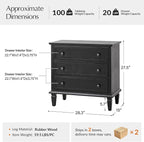 HULALA HOME 3 Drawer End Table - Image 2