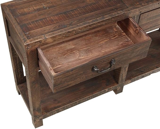Modus Furniture Craster Reclaimed Wood Console Table, Smokey Taupe - Image 4