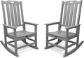 THOEOE Oversized Rocking Chair Set of 2, Outdoor Rocking Chair by THOEOE