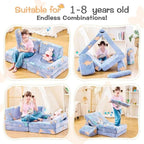 IFNOW Modular Kids Play Couch, Convertible & Washable Toddler Foam Couch Kids - Image 3