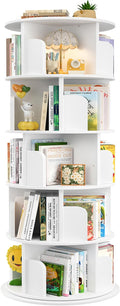 Aheaplus Rotating Bookshelf, 360 Display Wood Spinning Bookshelf Tower by Aheaplus