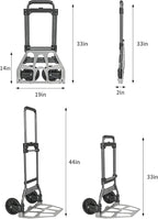 Leeyoung Folding Hand Truck and Dolly, 264 Lb Capacity Heavy-Duty Luggage - Image 3