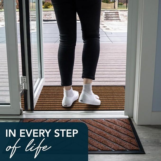 ubdyo Extra Durable Door Mat Outside Entrance | Dirt Trapping, Non-Slip Backing - Image 8