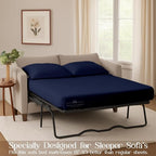Sleeper Sofa Bed Sheet, 100% Cotton 400 Thread Count, 4 Piece Set, Deep Pocket - Image 3