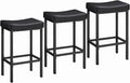 HOOBRO Bar Stools, Counter Height Bar Stools, Saddle Stools, 24.8" Barstools by HOOBRO