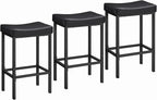HOOBRO Bar Stools, Counter Height Bar Stools, Saddle Stools, 24.8" Barstools by HOOBRO