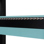 Full Size Wood Loft Bed with Built-in Workstation, Smart Storage, RGB Lighting - Image 7