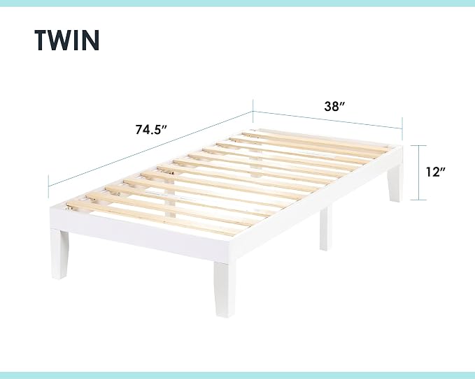 Mellow Naturalista Classic 12 Inch Solid Wood Platform Bed - Image 2