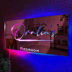 VEELU Personalized Name Mirror Light Up LED Wall Decoration - Image 6