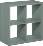 Furinno Cubicle Book Shelf, 4-Cube Bookshelf, Extra Thick Frame Reversible - Image 7
