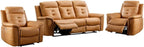 ANJ 3-Piece Faux Leather Power Recliner Sofa Set - Image 8