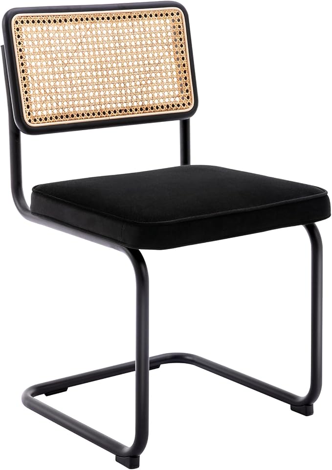 Zesthouse Natural Rattan Dining Chairs Set of 2, Modern Dining Room Chairs - Image 9
