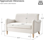 EcoHarbor Living 50.5" Mid-Century Modern Couch, Upholstered Sofa - Image 2