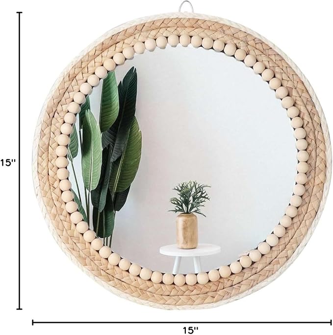 Poeme Boho Wall Mounted Round Mirror - Image 7