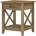 Bush Home End Table with Drawer, Nightstand with Storage, Living Room and by BushHome