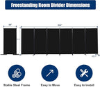 Room Divider 6FT Portable Room Dividers and Folding Privacy Screens, 6 Panel - Image 6