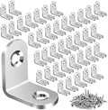 40PCS L Bracket Corner Brace, Stainless Steel L Brackets by Vicuna+R